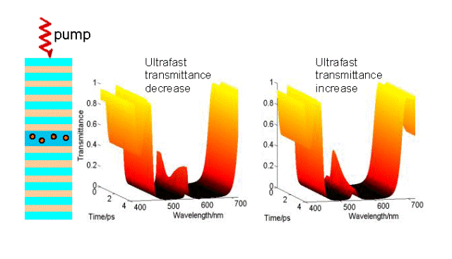 Ultrafast photonic modulation in a plasmonic cavity